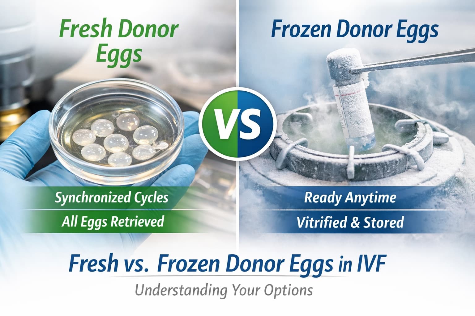Ferske kontra frosne donoregg i IVF: Hvilket alternativ er bedre?